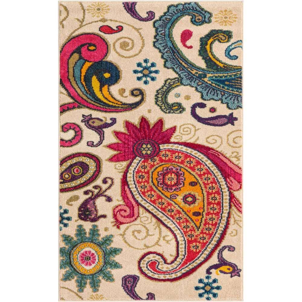 Estrella Rodeo Beige 3' 3 x 5' 3 Area Rug price history on PriceWatchPro