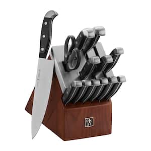 Statement 14-Piece Stainless Steel German Self-Sharpening Knife Block Set