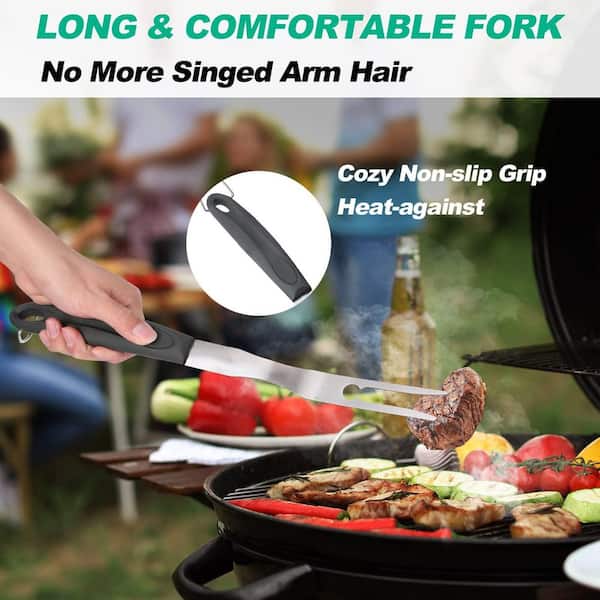 Wudkey Large Grill Accessories Heavy Duty BBQ Set, Stainless Steel