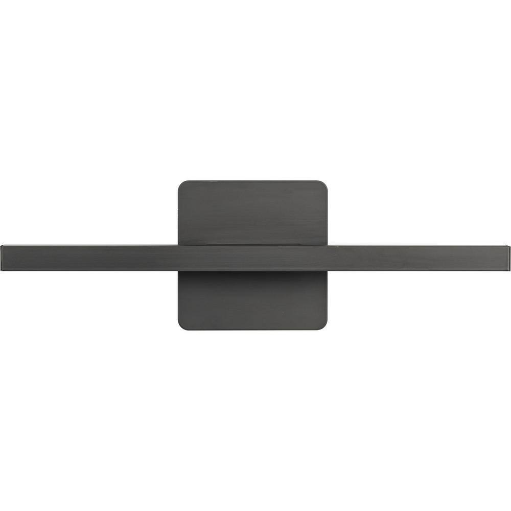 16-Inch Matte Black Aluminum LED Linear Vanity Light