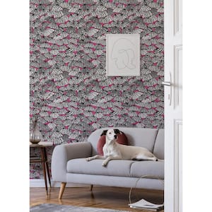 Pink Dara Rasberry Jolly Brollies Wallpaper Sample