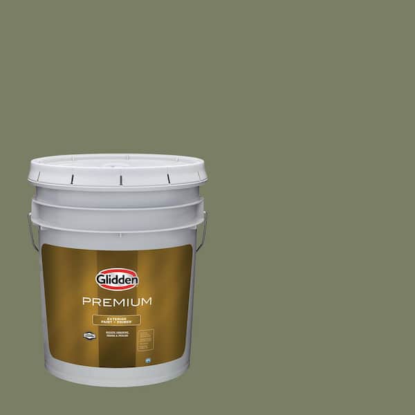 Glidden Premium 5 gal. PPG1126-6 Pine Garland Semi-Gloss Exterior