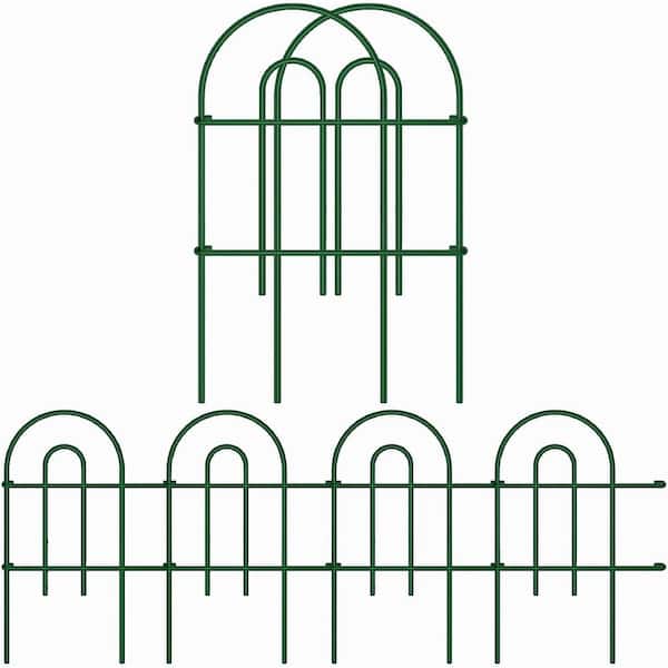24 in. Metal Decorative Garden Fence and Borders for Dogs, Animal Barrier Fencing and Flower Bed-(25-Pack)