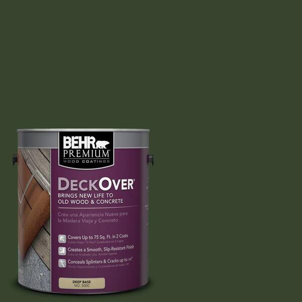 BEHR Premium DeckOver 1 gal. #SC-120 Ponderosa Green Solid Color Exterior Wood and Concrete Coating