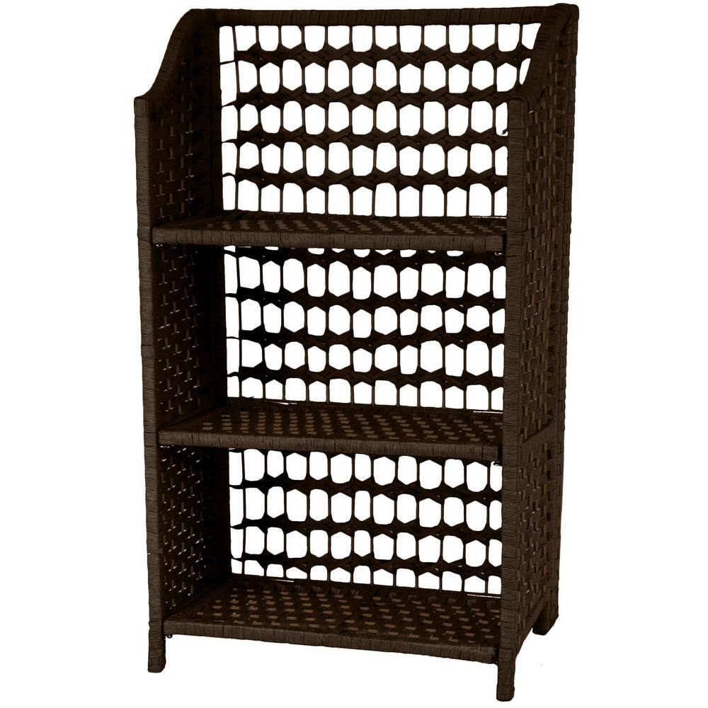 3-Shelf Mocha Natural Fiber Shelving Trunk price history on PriceWatchPro