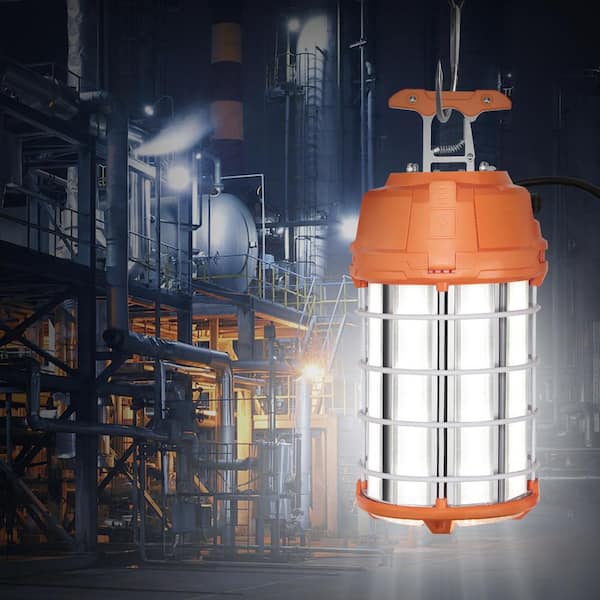 LED Temporary Work Light 150W 20000lm Portable Hanging Jobsite Light 5000K Handheld for Indoor and Outdoor Construction