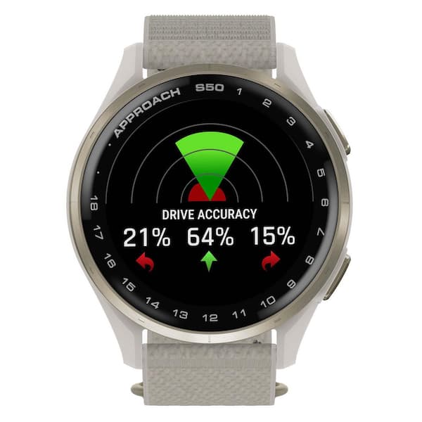 Garmin Approach S50 Golf GPS Smartwatch, 1.7 in x 0.43 in 010