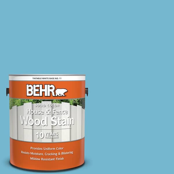 BEHR 1 gal. #M480-4 Below Zero Solid Color House and Fence Exterior Wood Stain