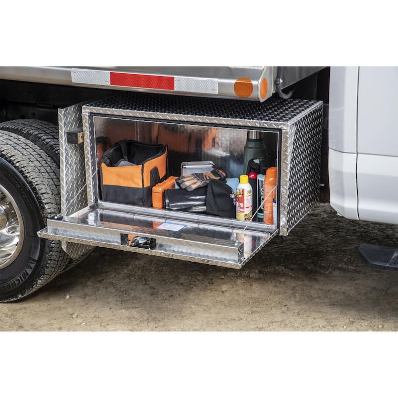 18 in. x 18 in. x 36 in. Diamond Plate Tread Aluminum Underbody Truck Tool Box