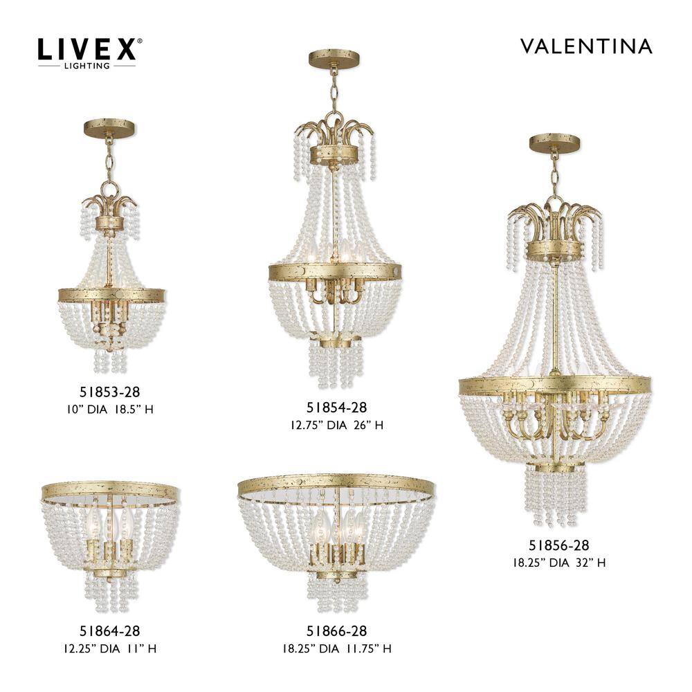 Winter Gold Mini Chandelier with Clear Crystals