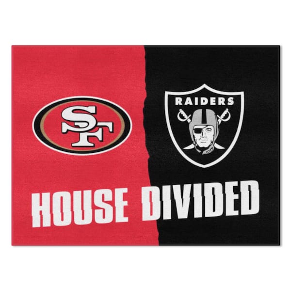 NFL 49ers / Raiders Doormat 3 ft. x 4 ft. Area Rug