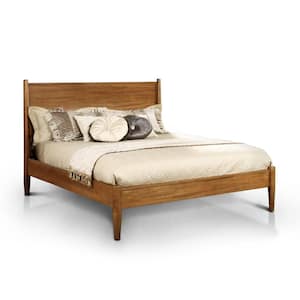 Mackie Oak Wood Full Platform Bed