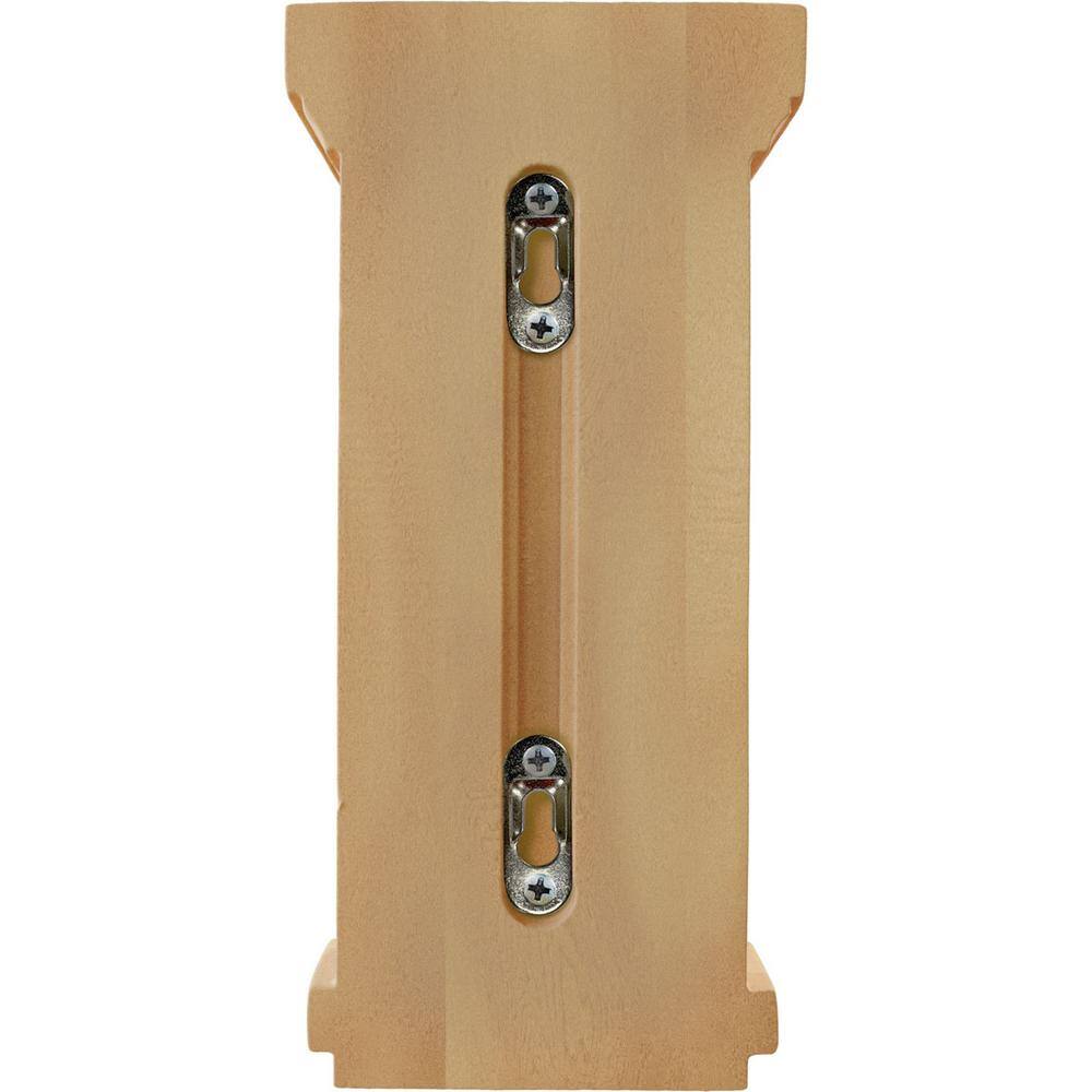 Traditional Red Oak Recessed Corbel, 4.75"W x 5"D x 10"H
