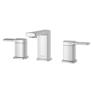 Deckard 8 in. Widespread 2-Handle Bathroom Faucet in Polished Chrome