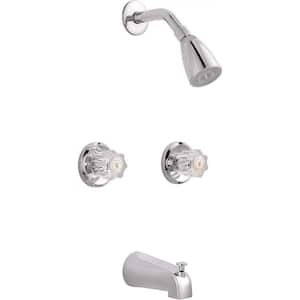 Concord 2-Handle 1- -Spray Tub and Shower Faucet in Chrome (Valve Included)