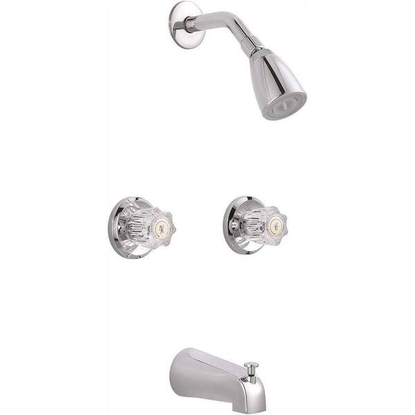 Premier Concord 2-Handle 1- -Spray Tub and Shower Faucet in Chrome (Valve Included)