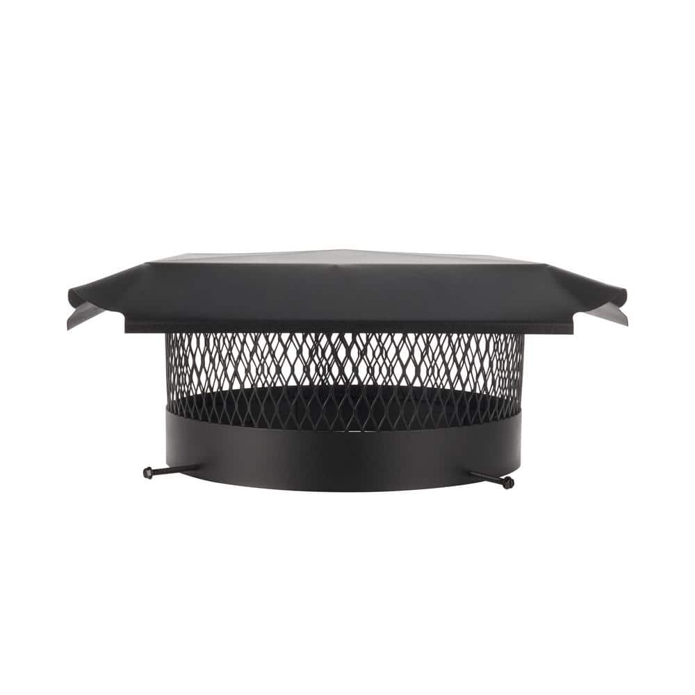 HYC 14 in. Round California Oregon BoltOn Single Flue Chimney Cap in