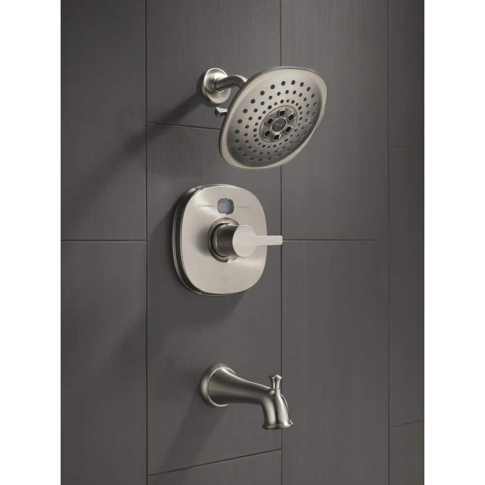 Modern Stainless Steel Wall Mounted Tub Spout with Diverter