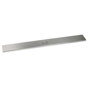 72 in. x 6 in. Linear Stainless Steel Cover for Drop-In Fire Pit Pan