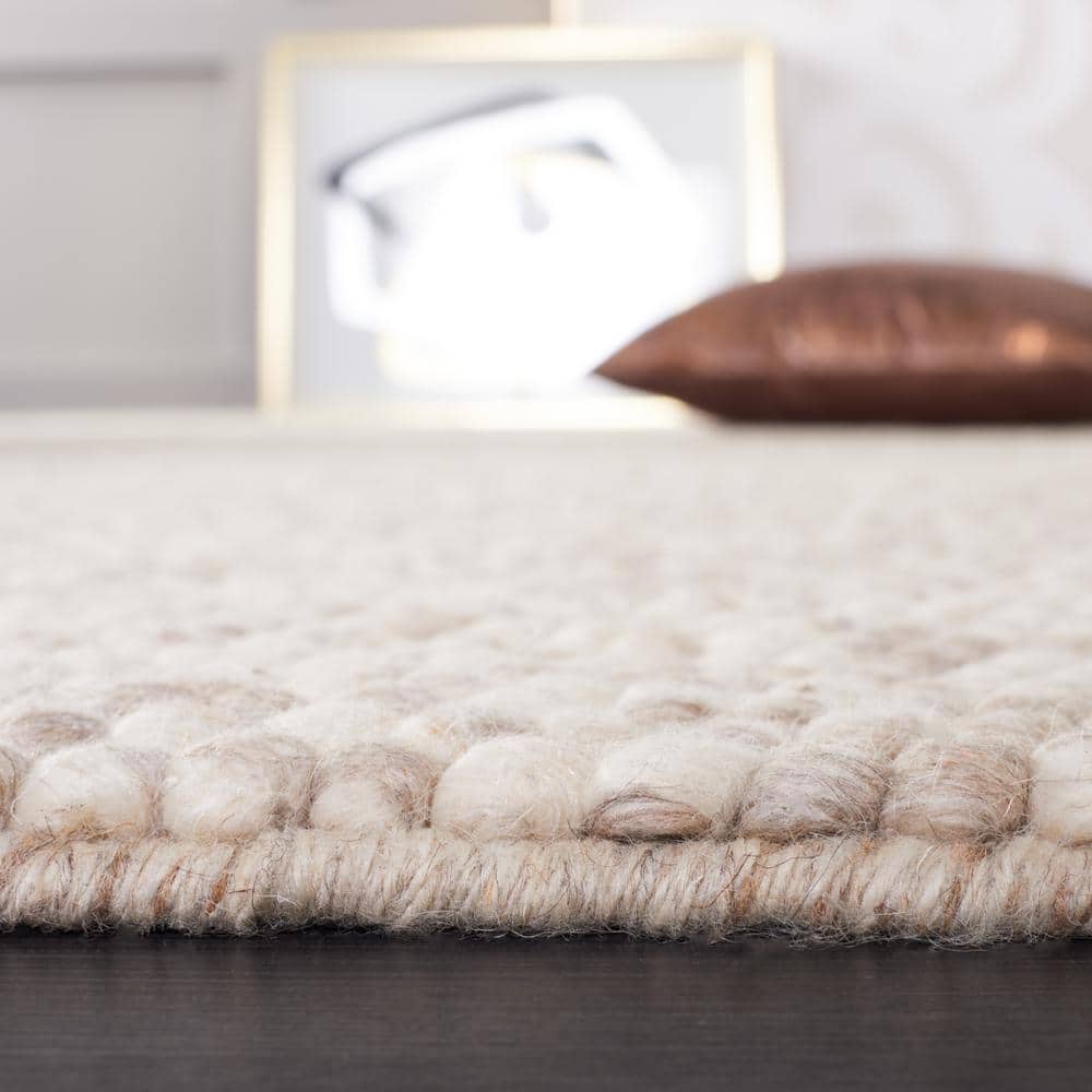 Natura Beige 10 ft. x 10 ft. Gradient Round Area Rug - thumbnail 3