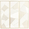 CosmoLiving by Cosmopolitan Metal Gold Geometric Wall Decor with Gold Frame  (Set of 3) 043134 - The Home Depot