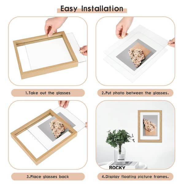 11x14 Frame Orange Solid Wood Canvas Frame Width 2 Inches - Interior Frame Depth 2 Inches|Gold