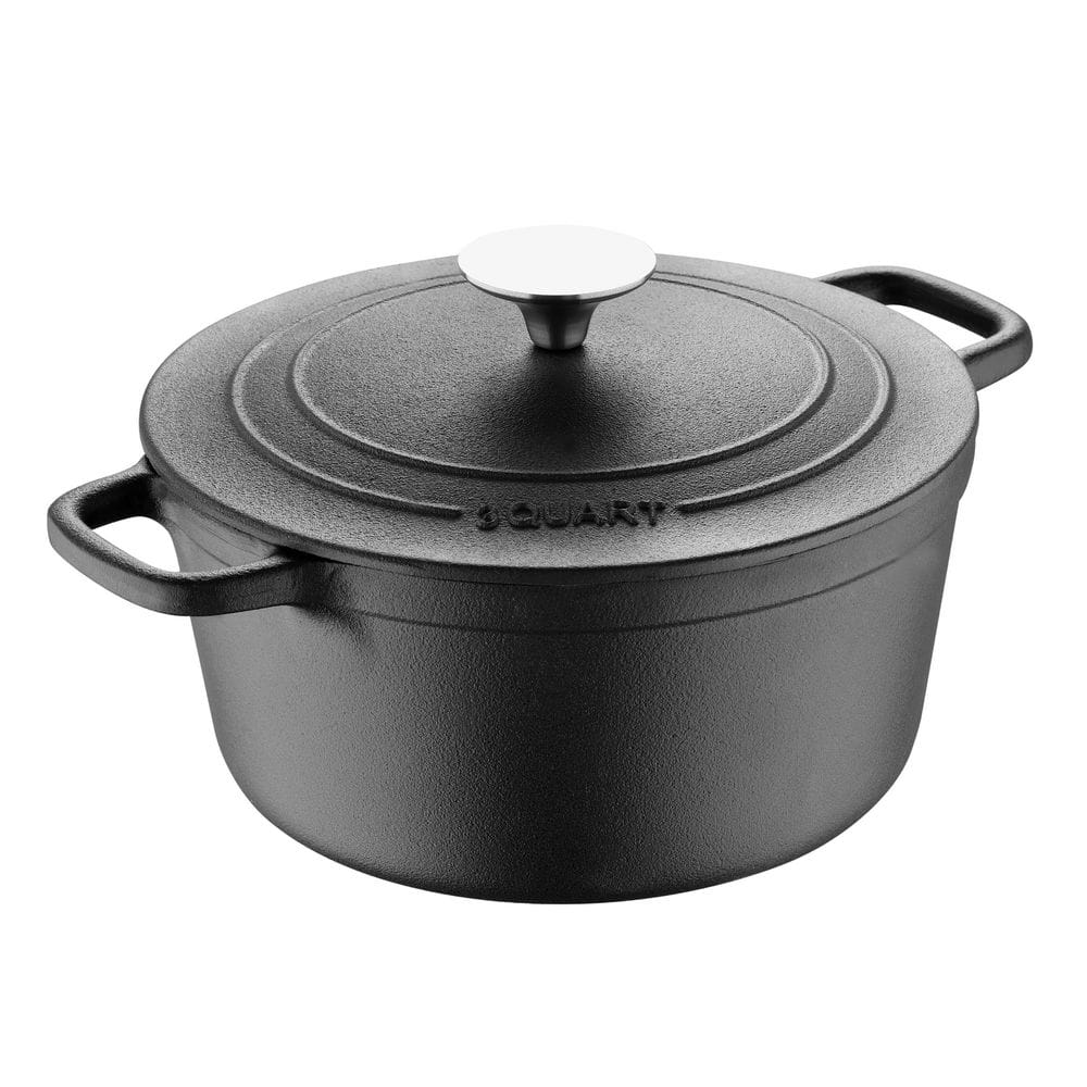 BergHOFF Neo 5qt Cast Iron Oval Covered Dutch Oven, Oyster