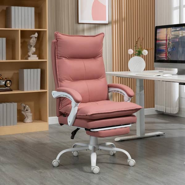 Vinsetto Pink Faux Leather Massage Chair