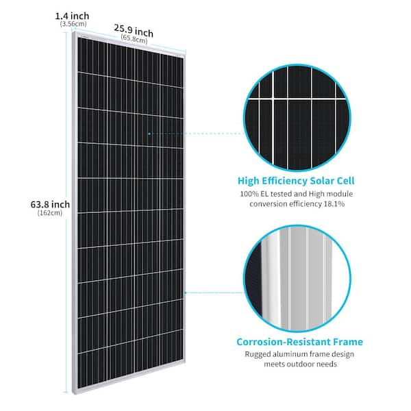 200 Watt 12 Volt Monocrystalline Solar Panel