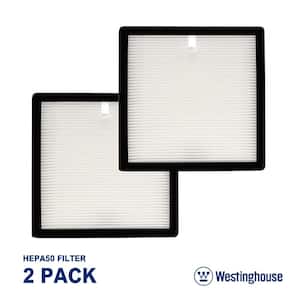 Replacement HEPA Filter for WH50P or WH100P Air Purifiers, 2-Pack