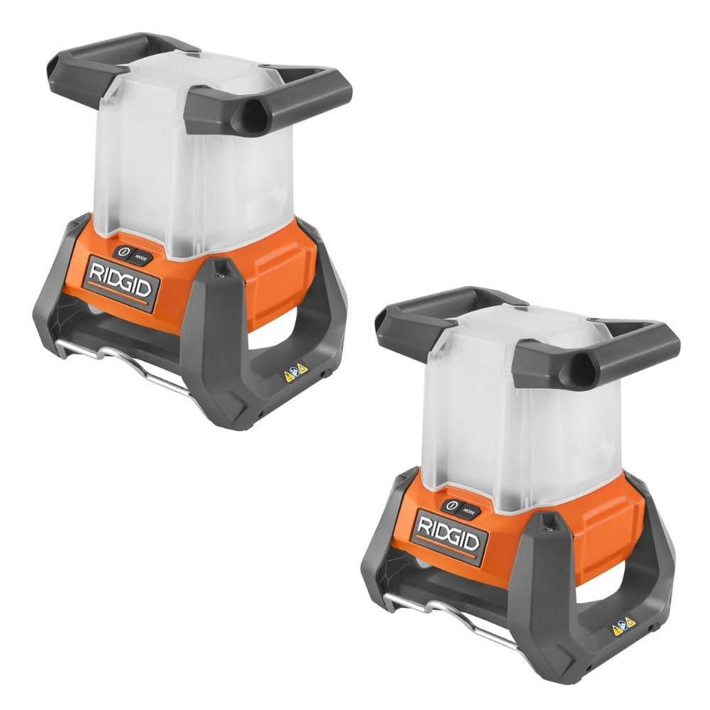 RIDGID 18V Cordless 360° Area Light 2-Pack (Tools Only) R86903B
