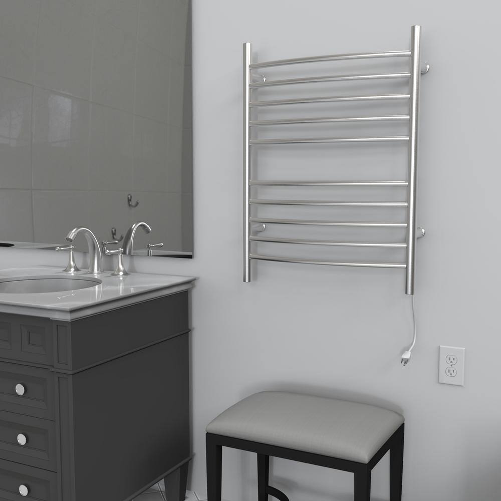 Polished Nickel Wall Mounted Stainless Steel Towel Warmer