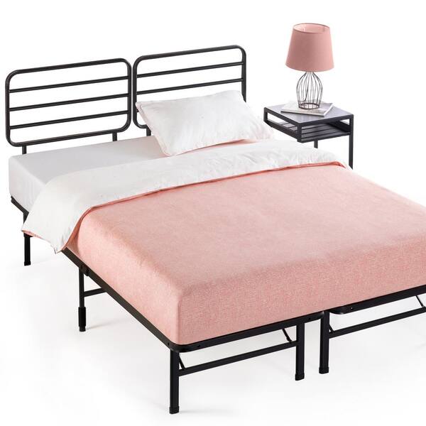 Zinus Smartbase Black Full Metal Bed, How To Make Low Bed Frame Full