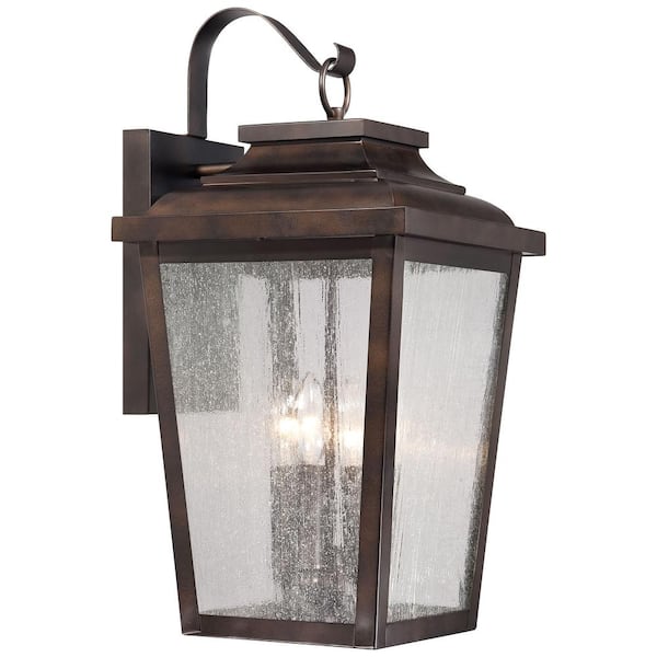 Irvington Manor 4-Light Chelsea Bronze Outdoor Wall Lantern Sconce