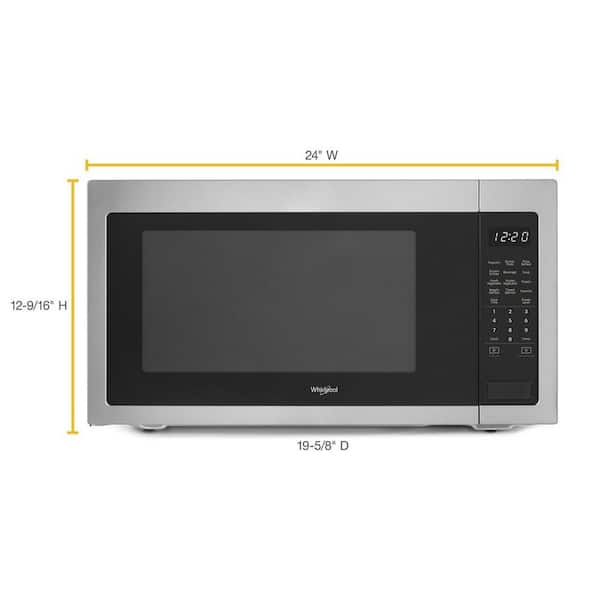 Whirlpool 2.2 cu. ft. Countertop Microwave in White with 1,200-Watt Cooking  Power WMC50522HW - The Home Depot