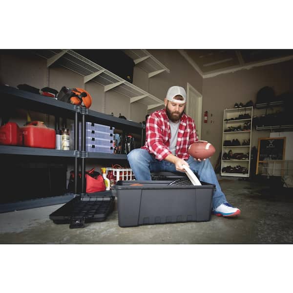 Plano 27 Storage Box in Black PLA108HD The Home Depot