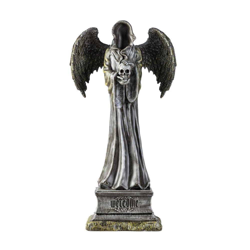 24 in. H Lighted Halloween Grim Reaper Resin Porch Decor with Timer price history on PriceWatchPro