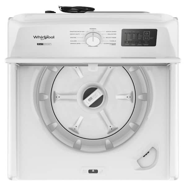 4.2 - 4.3 cu. ft. Top Load Washer in White with 2-in-1 Removable Agitator