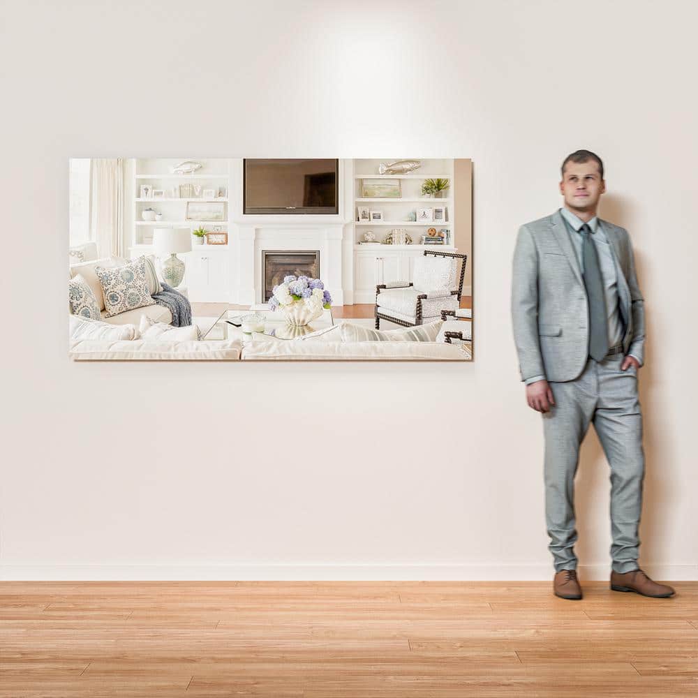 Sleek Frameless 60" x 30" Rectangular Bathroom Mirror