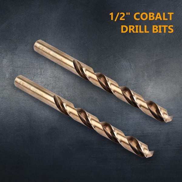 BECOLLO 10-Piece 5/32" Cobalt Drill Bit Set – M35 HSS, 135° Split Point, For Stainless Steel & Hard Metal