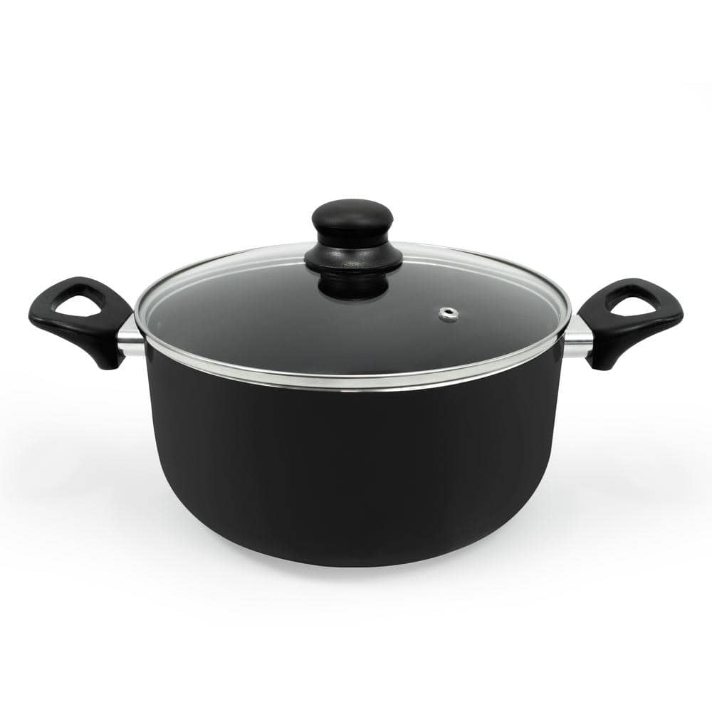 ExcelSteel 5 Qt Professional Aluminum Dutch Oven with Nonstick Coating ...