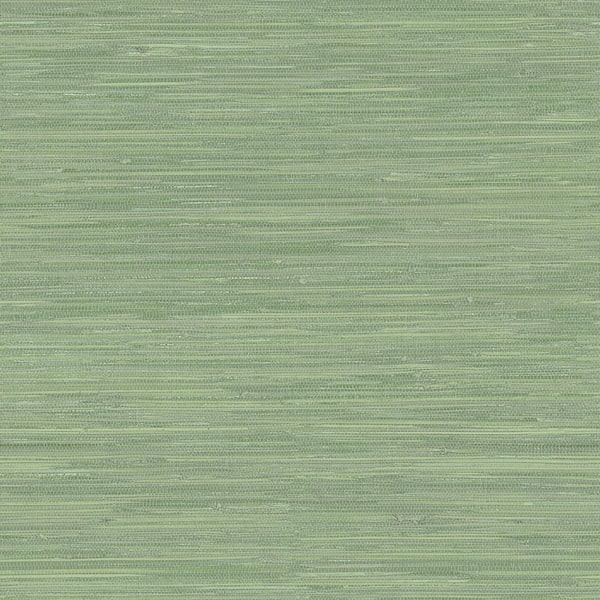 Chesapeake Waverly Green Faux Grasscloth Green Wallpaper Sample