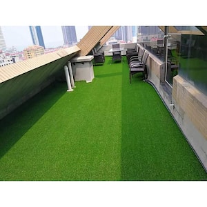 3 ft. X 5 ft. Outdoor Artificial Grass Runner Rug, Dog Pets Turf Drain Mat, 1.38 in. Pile Height (1-Pack)