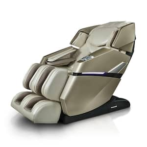 Theramedic FLEX Series 2D Massage Chair in Cream with Zero Gravity, Bluetooth Speakers, Heated Rollers and Calf Massager