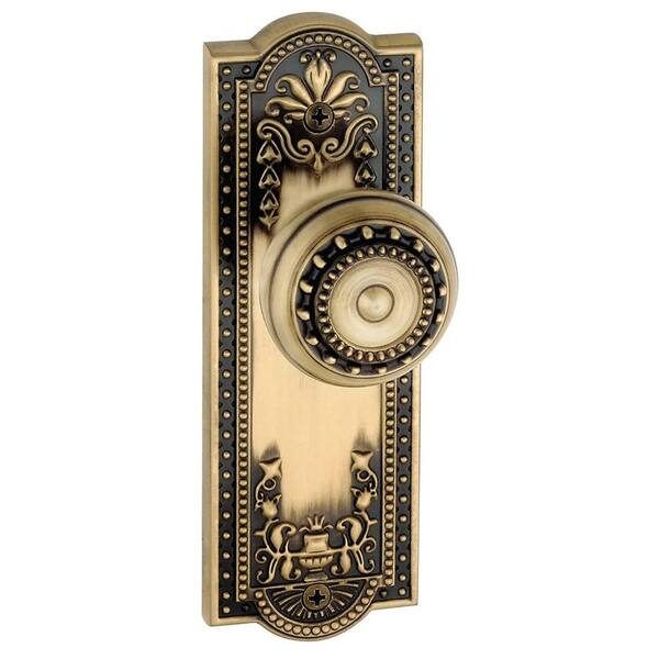 Grandeur Parthenon Vintage Brass Plate with Double Dummy Knob