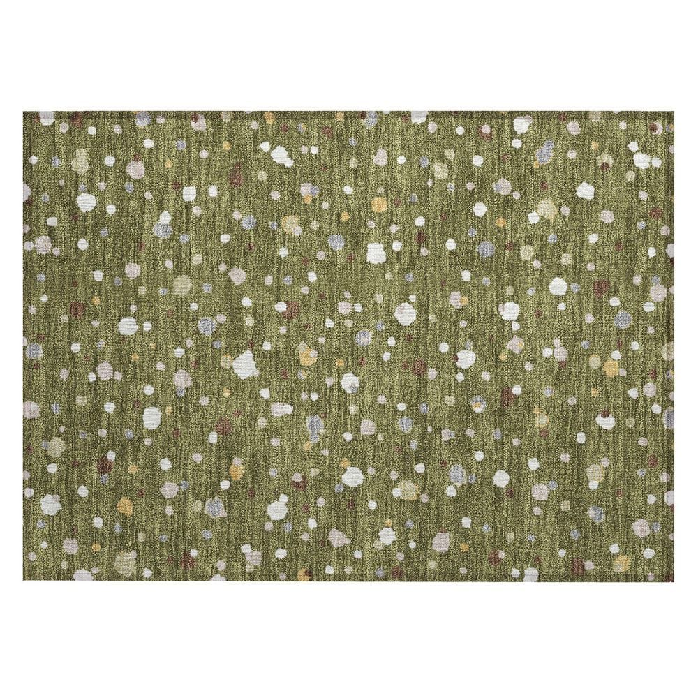 Chantille Machine Washable Indoor/Outdoor Abstract ACN2518 Olive 2 ft. x 3 ft. Accent Rug price history on PriceWatchPro