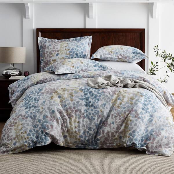 The Company Store Millefleur Wrinkle-Free 300-Thread Count Sateen King Duvet Cover