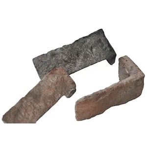 Traditional 2.5 to 5 in. x 8 in to 14 in. Glenvar Dry Stack Stone Concrete Stone Veneer Corners (6 lin. ft./bx)