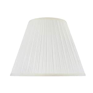 14 in. x 11 in. Off White Pleated Empire Lamp Shade