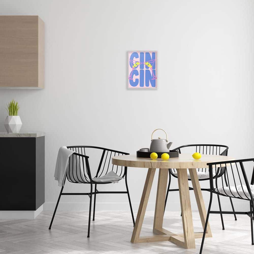 Pastel Cin Cin Cheers by House of Lulu Gray Framed Typography Giclee Art Print 14 in. x 11 in. price history on PriceWatchPro